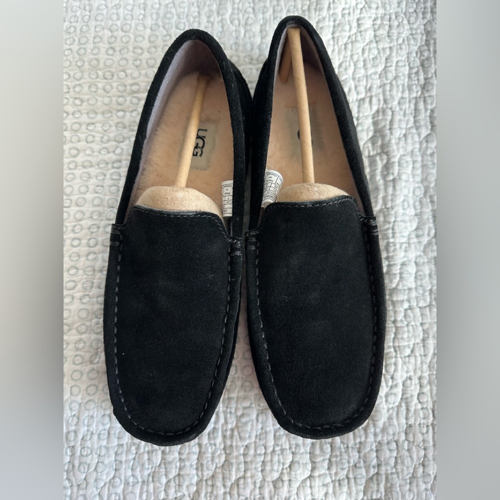 UGG Women's Black Suede Slippers